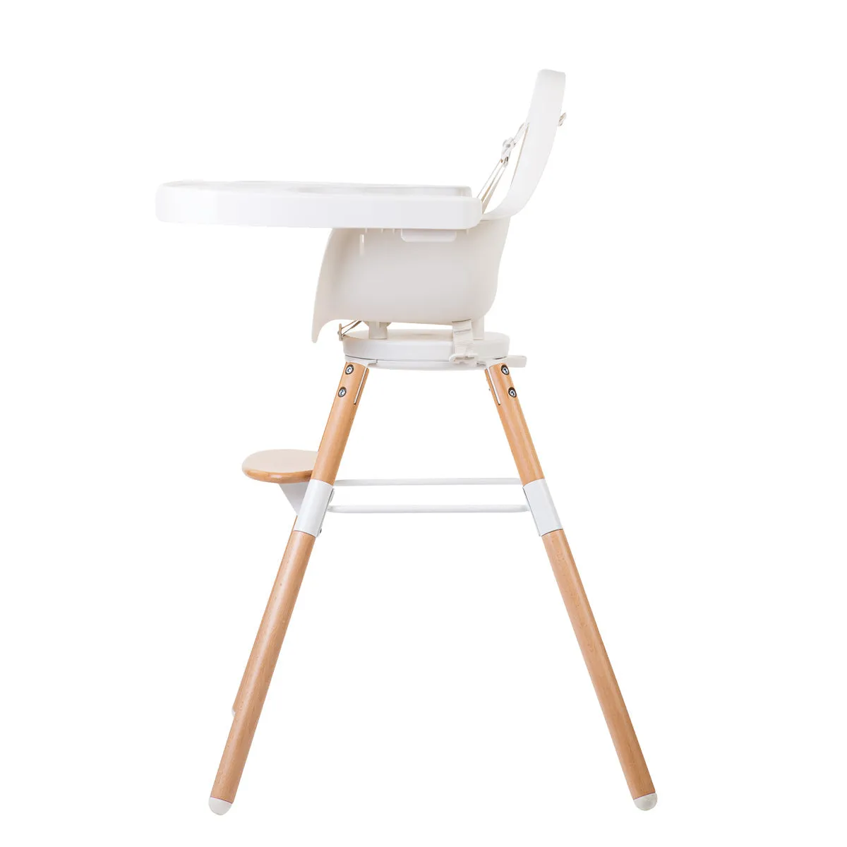 Childhome Evolu One 80° Chair 2-In-1   Bumper (Natural, White)