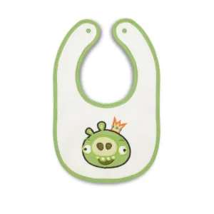 Classic Angry Birds - Drool Bib - King Piggie - Green