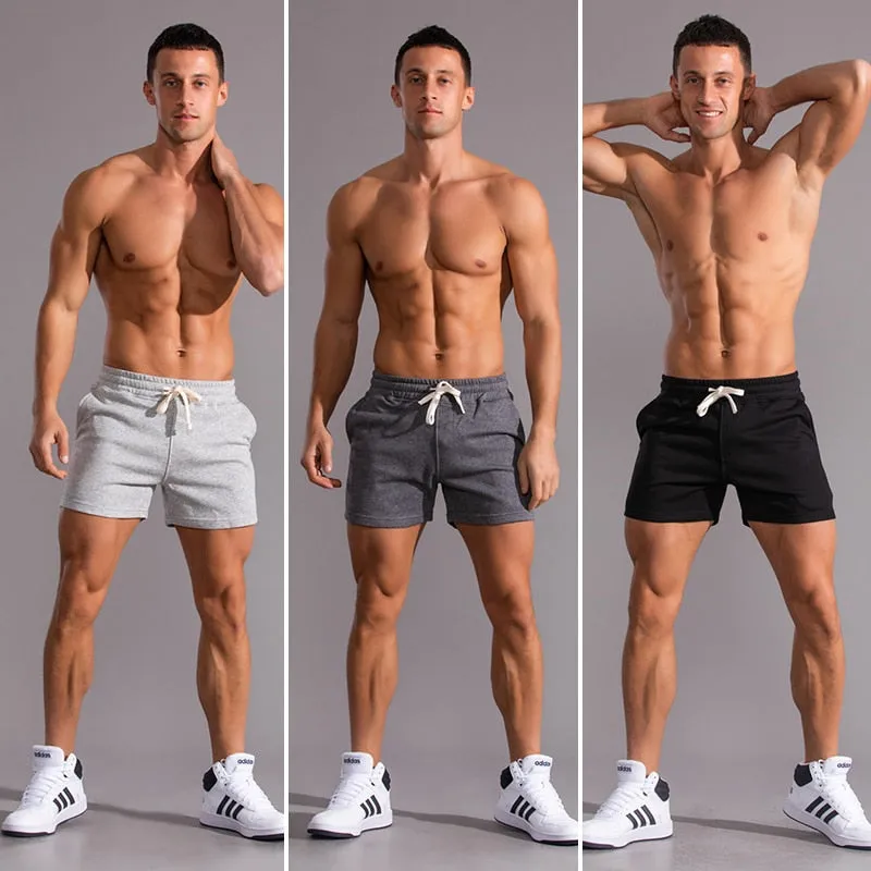 Cotton Casual Jogging Shorts Quick Dry Fitness Running Shorts Fashion Men Short Pants