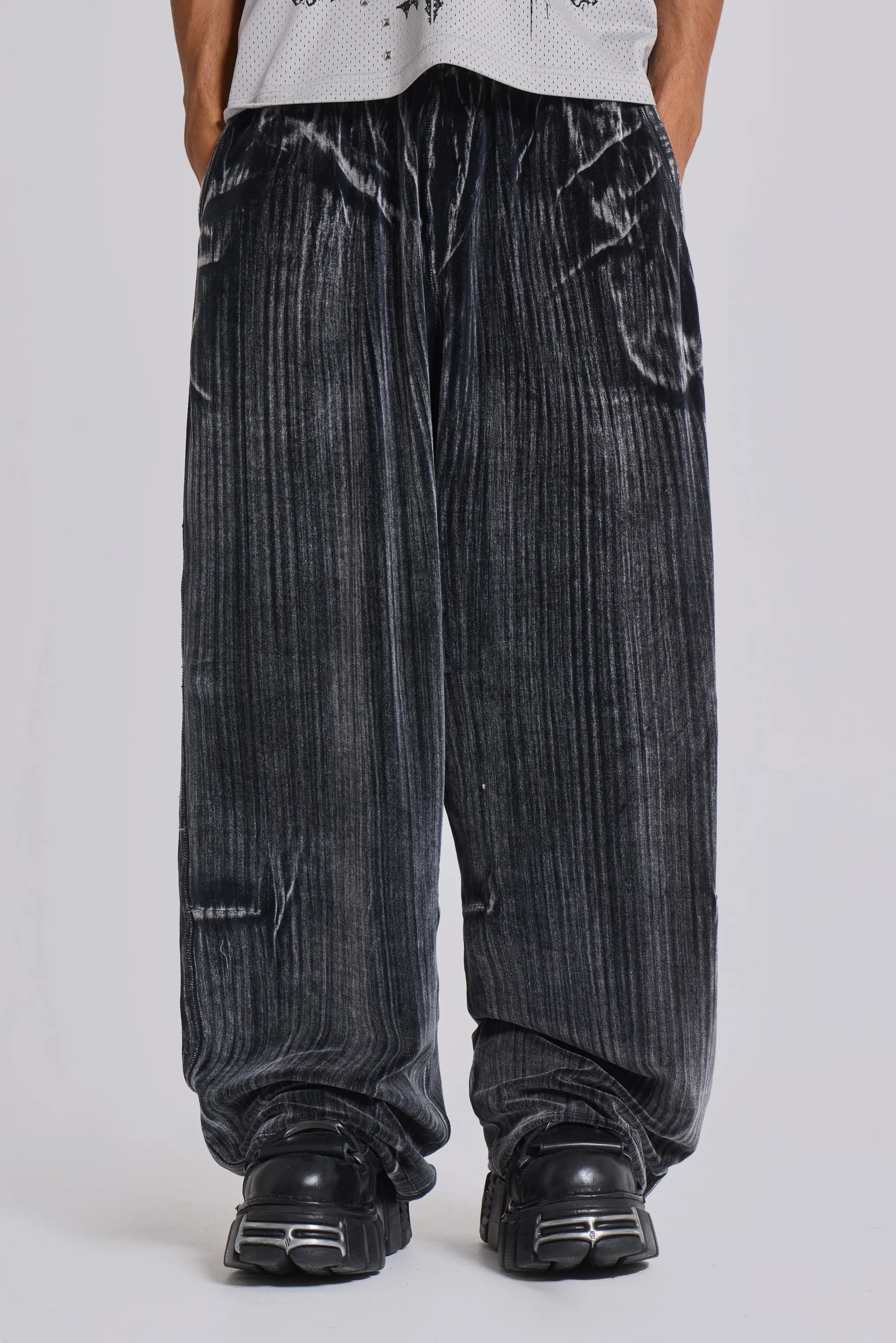 Crease Velour Monster Joggers