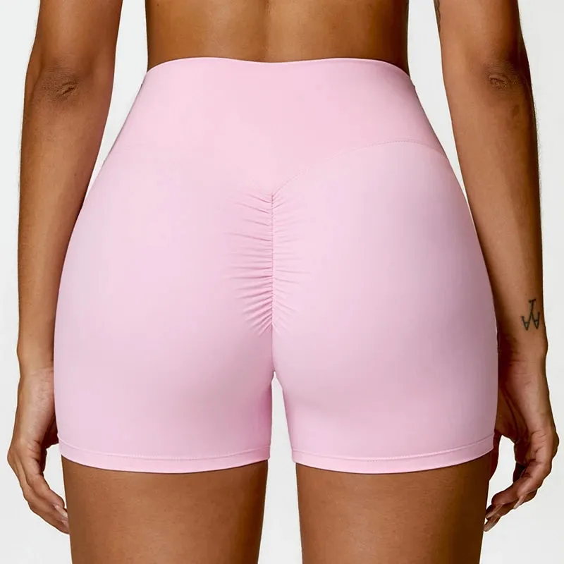 Ctenkevet Solid Color Women Fitness Quick-Dry Sport Short