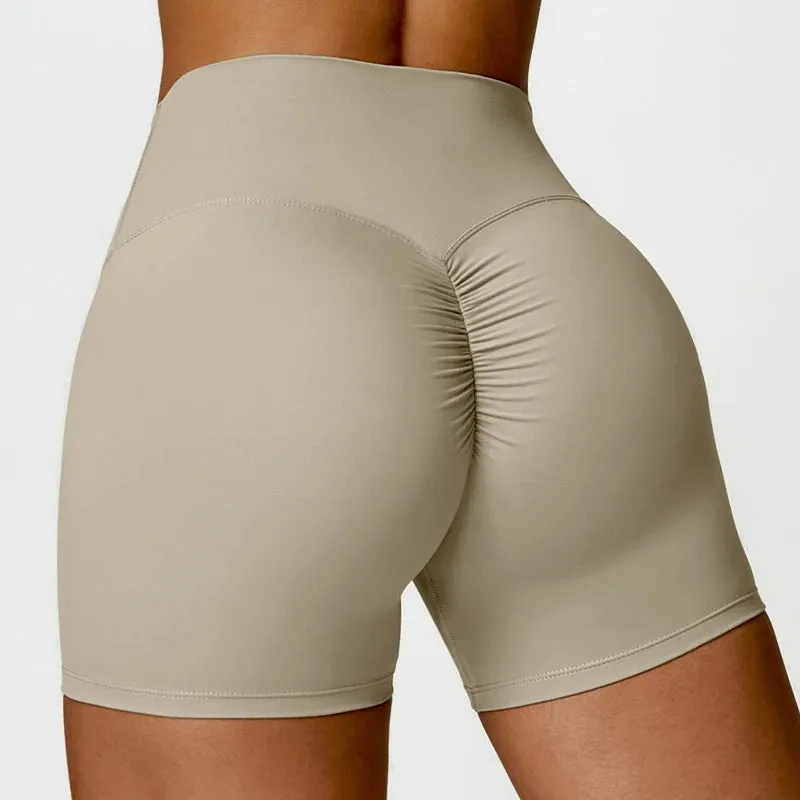 Ctenkevet Solid Color Women Fitness Quick-Dry Sport Short