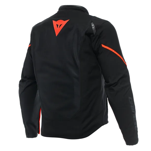 DAINESE SMART LS SPORT BLACK/FLURO RED TEXTILE JACKET