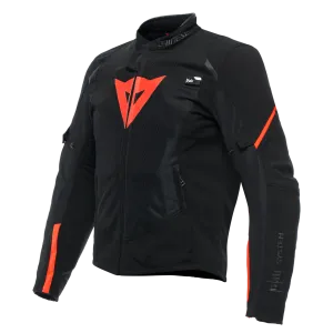 DAINESE SMART LS SPORT BLACK/FLURO RED TEXTILE JACKET