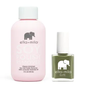 ella mila - Soy Polish Remover & Paradise Isle - .45oz