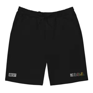 EMBROIDERED NSSJ COLORS Men's fleece shorts