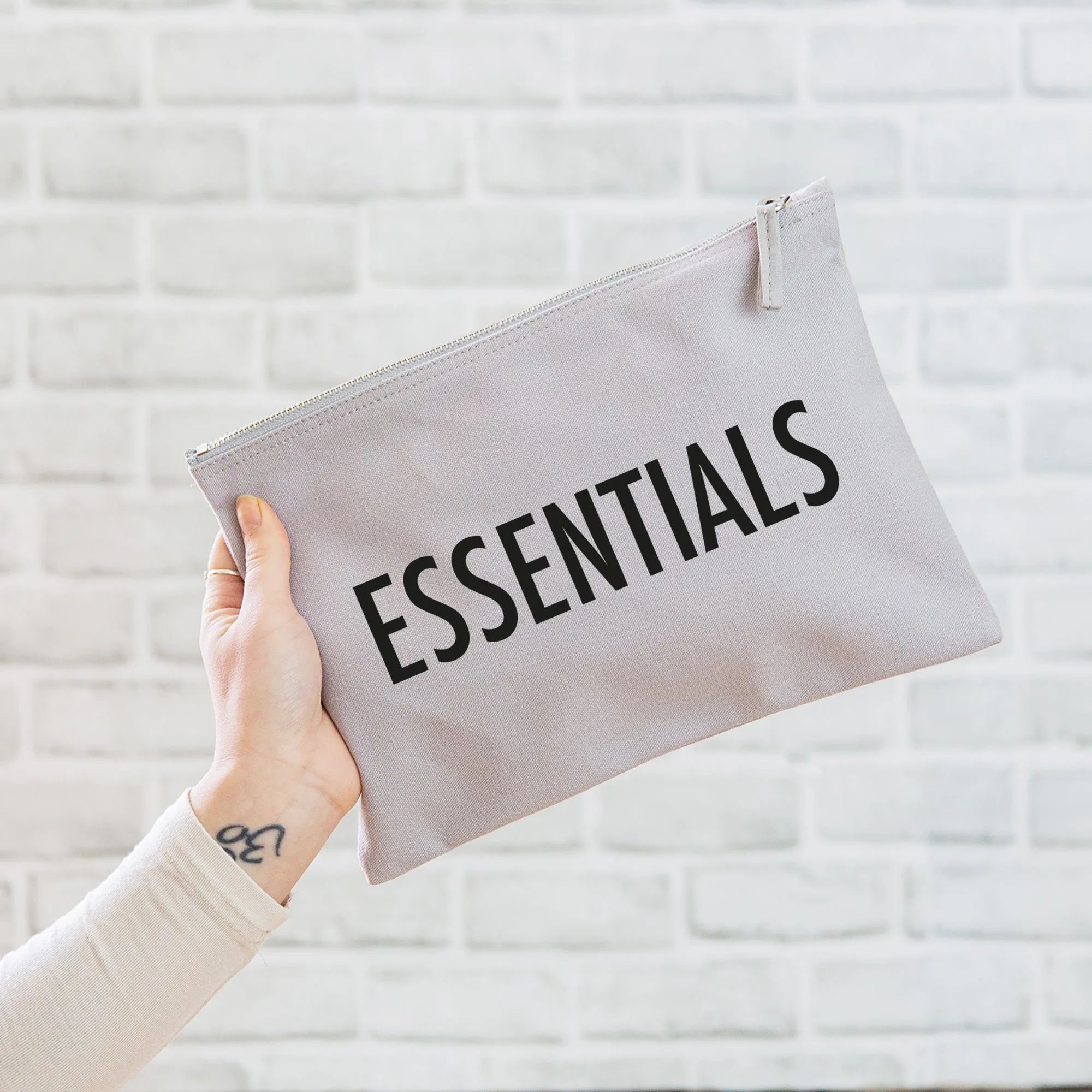 Essentials Oversized Pouch - Grey