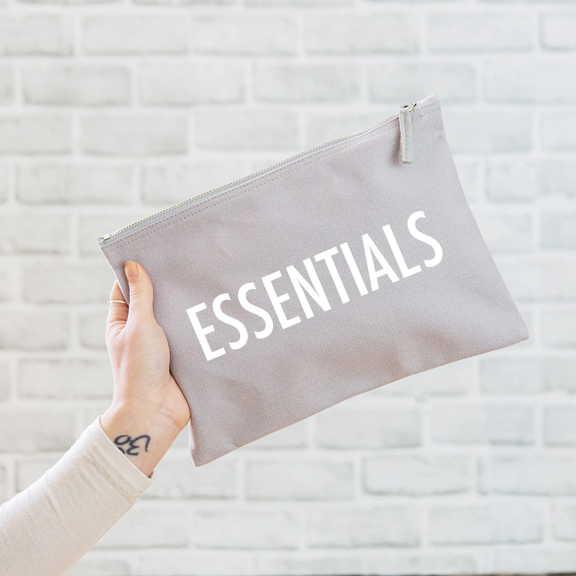 Essentials Oversized Pouch - Grey