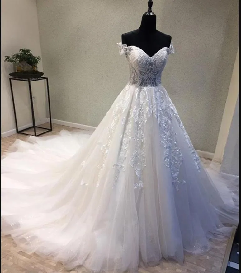 Fahion Sweetheart Tulle Lace China Wedding Dresses Off Shoulder Women Wedding Dresses,Newly Cheap Wedding Bridal gowns APW0245