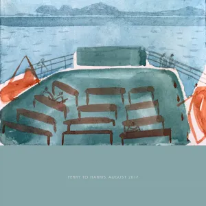 Ferry to Harris Greetings Card