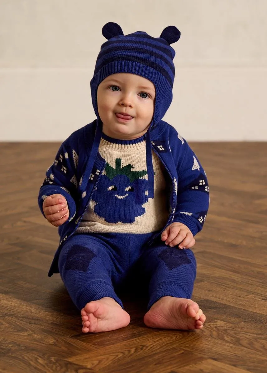 Fir & Fern Set - Blueberry Cardigan & Trouser Set