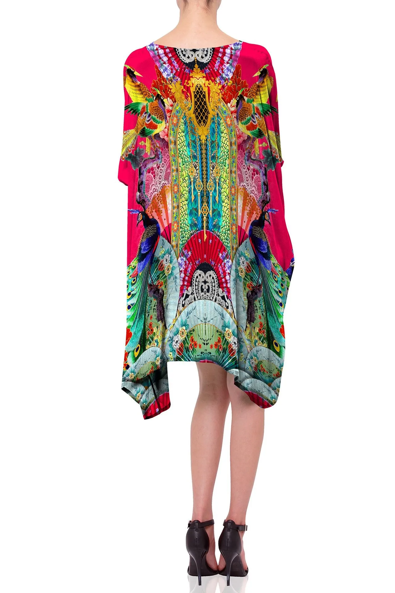 Flamingo Short Kaftan Dress Women