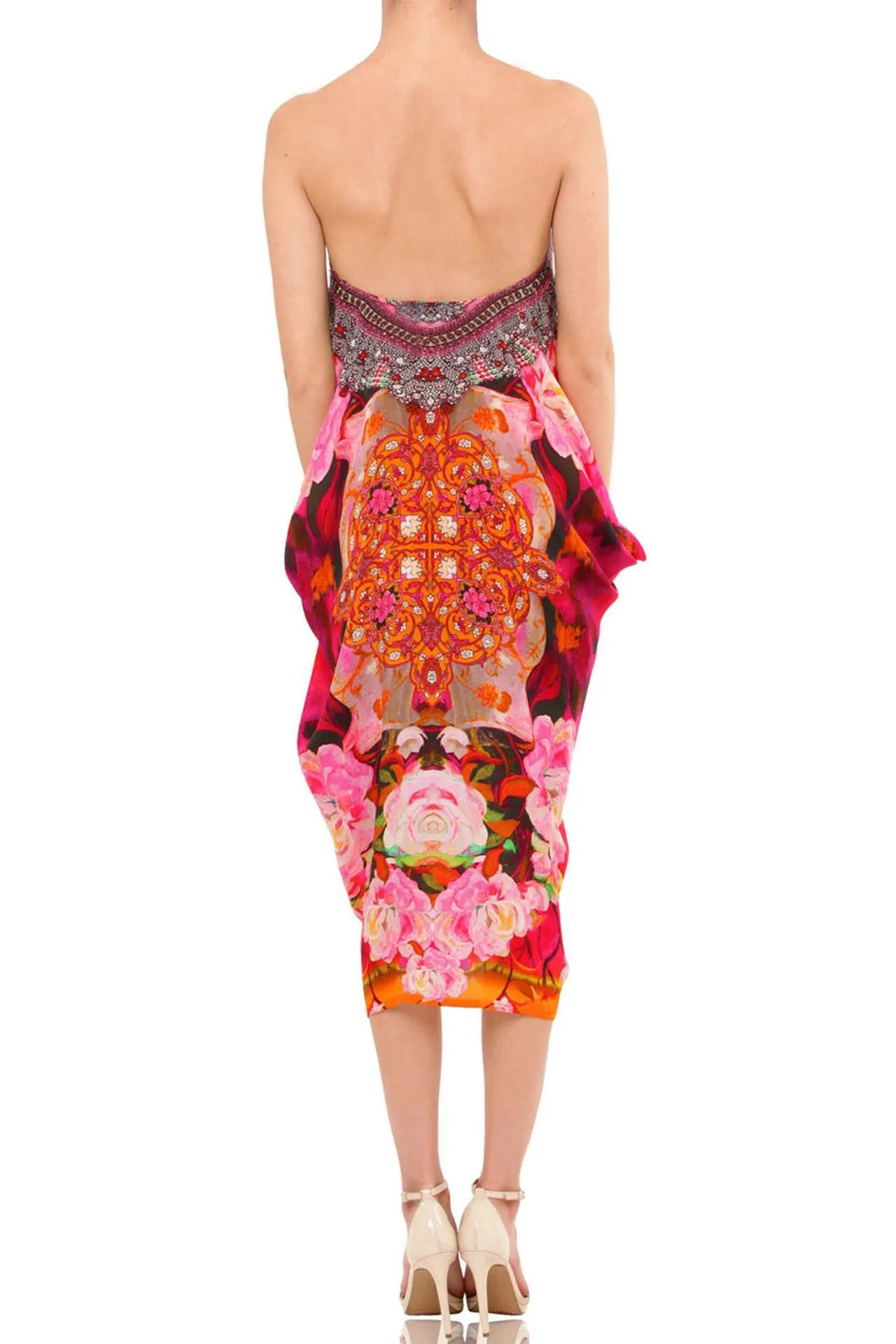 Floral Short Kaftan Dress