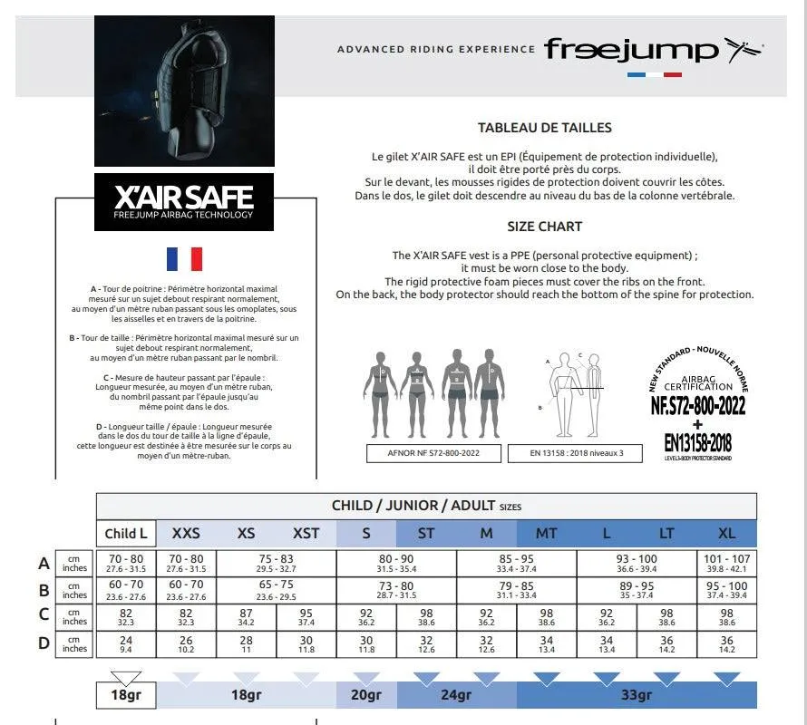 FreeJump X’AIR SAFE AIRBAG