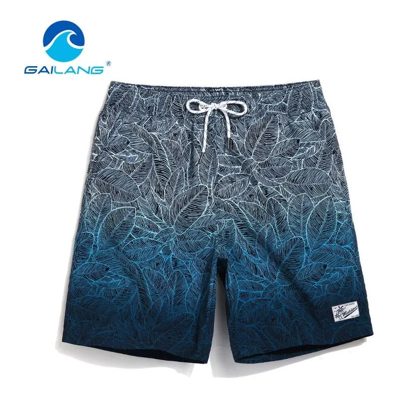 GAILANG Brand Men's Quick Dry Swimwear Beach Shorts Boardshorts Men's Bermuda