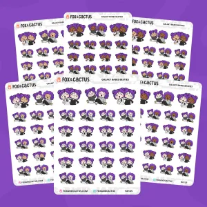 Galaxy Babes Besties Stickers