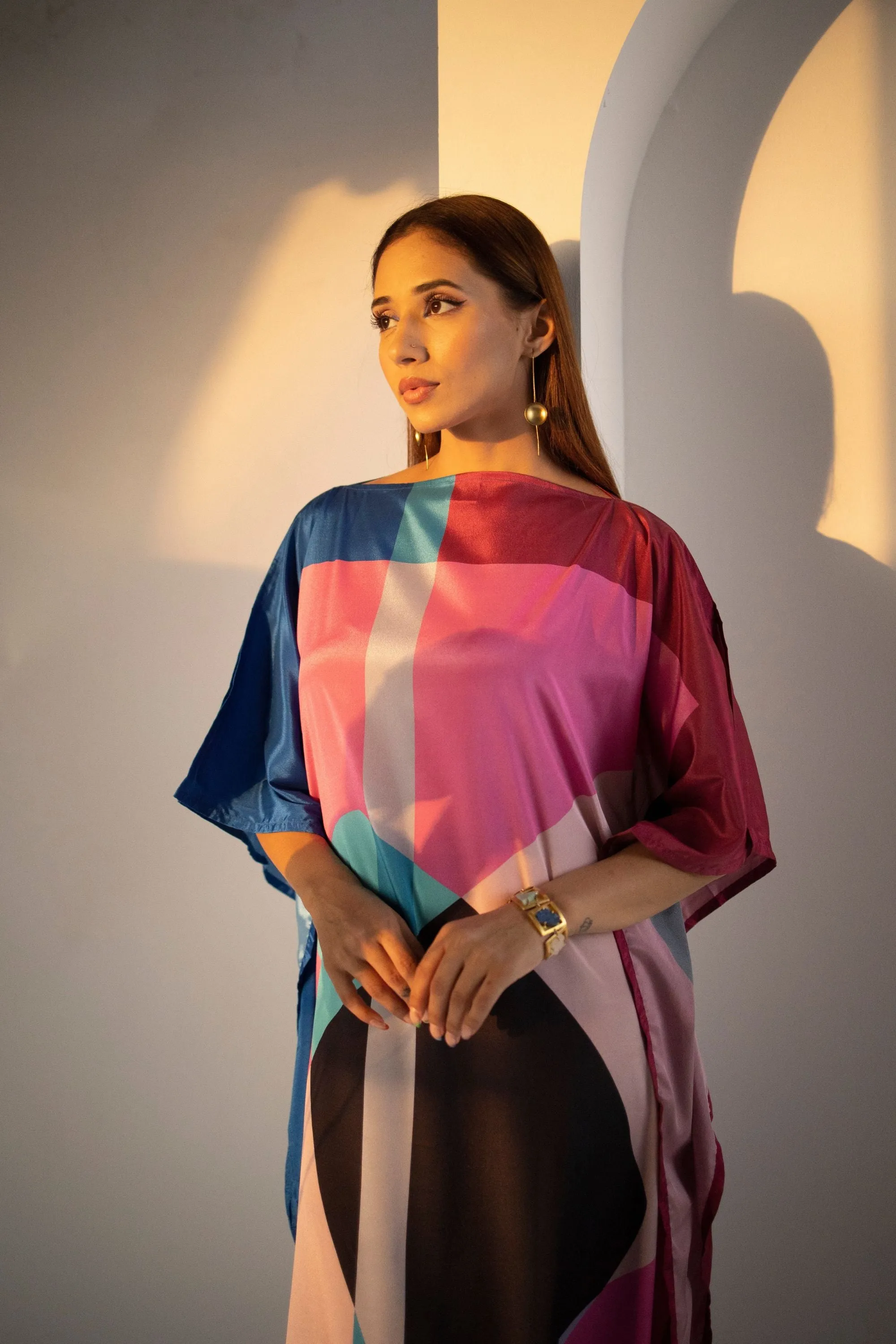 Geocolor Wave Kaftan