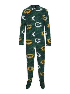 Green Bay Packers Unisex Grandstand One Piece Full Body Union Suit Pajamas