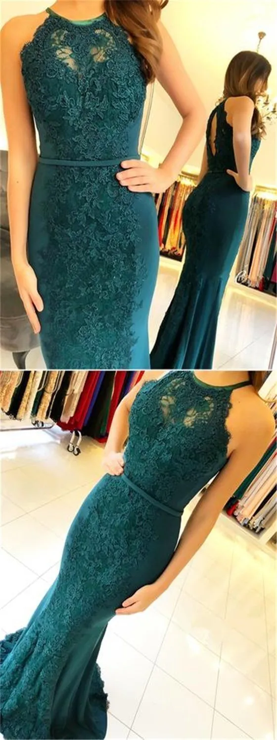 Green Lace Prom Dresses, Mermaid Prom Dresses, Sexy Prom Dresses, Prom Dresses, BG0416