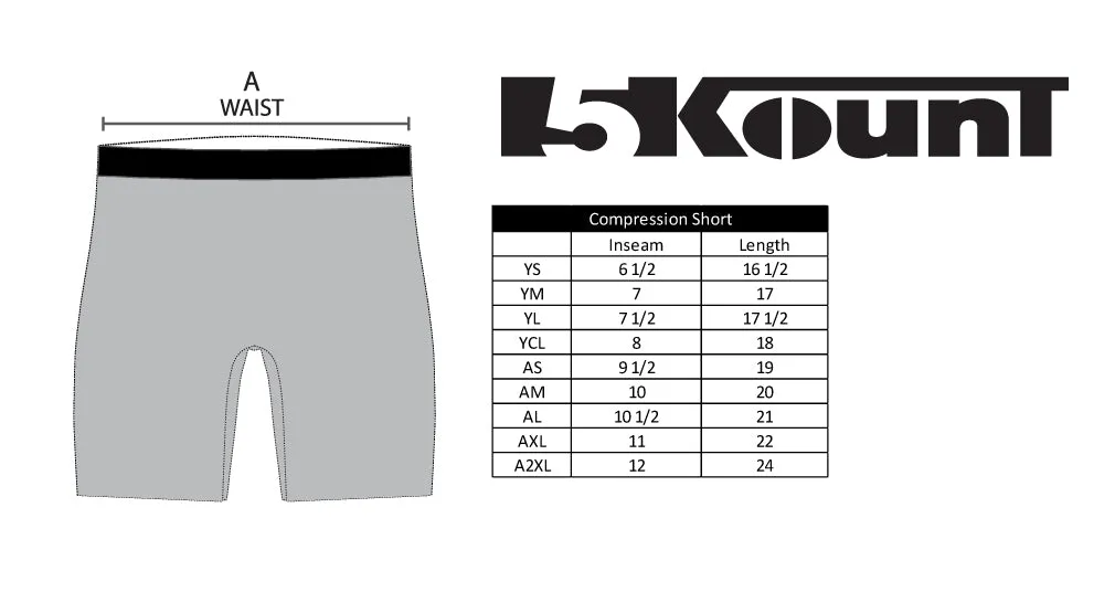 Guilderland Wrestling Sublimated Compression Shorts