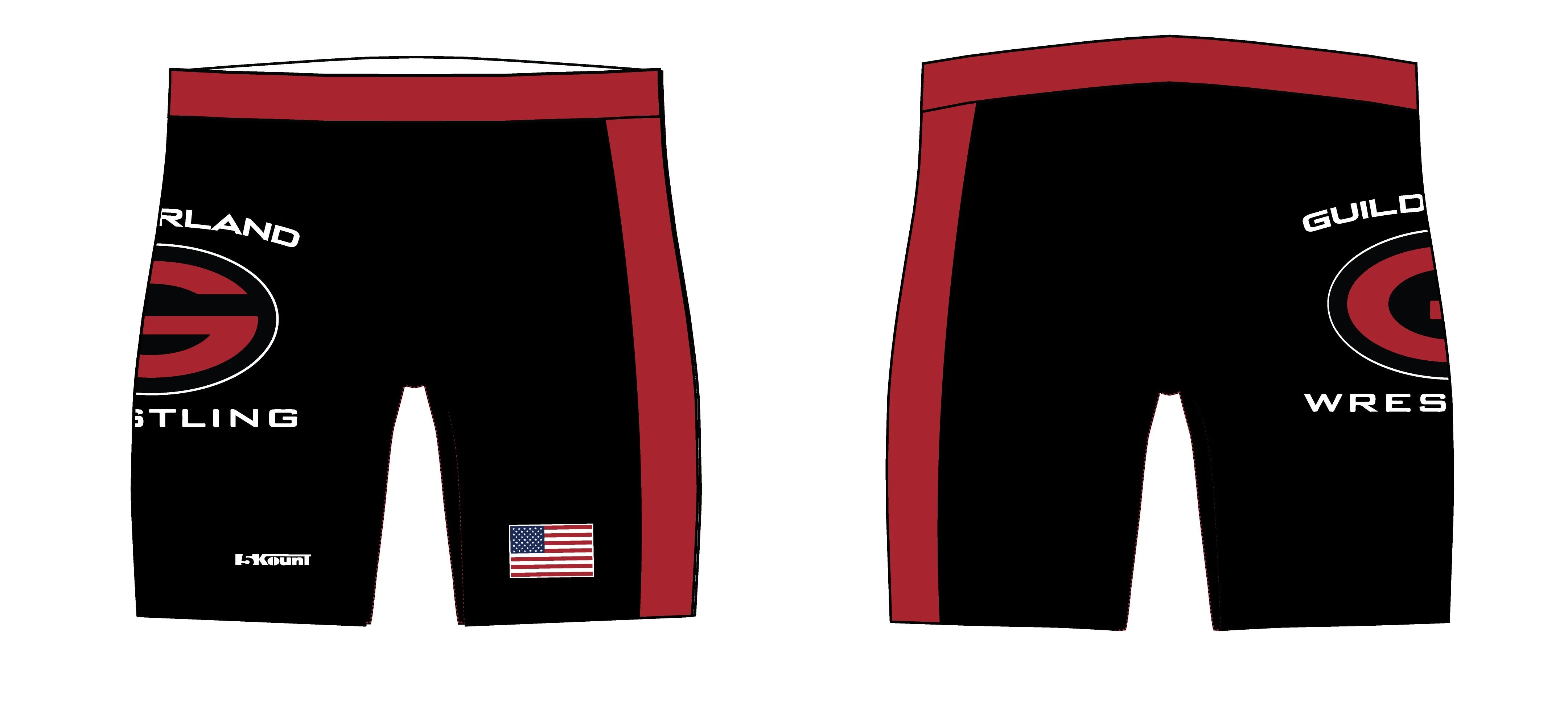 Guilderland Wrestling Sublimated Compression Shorts