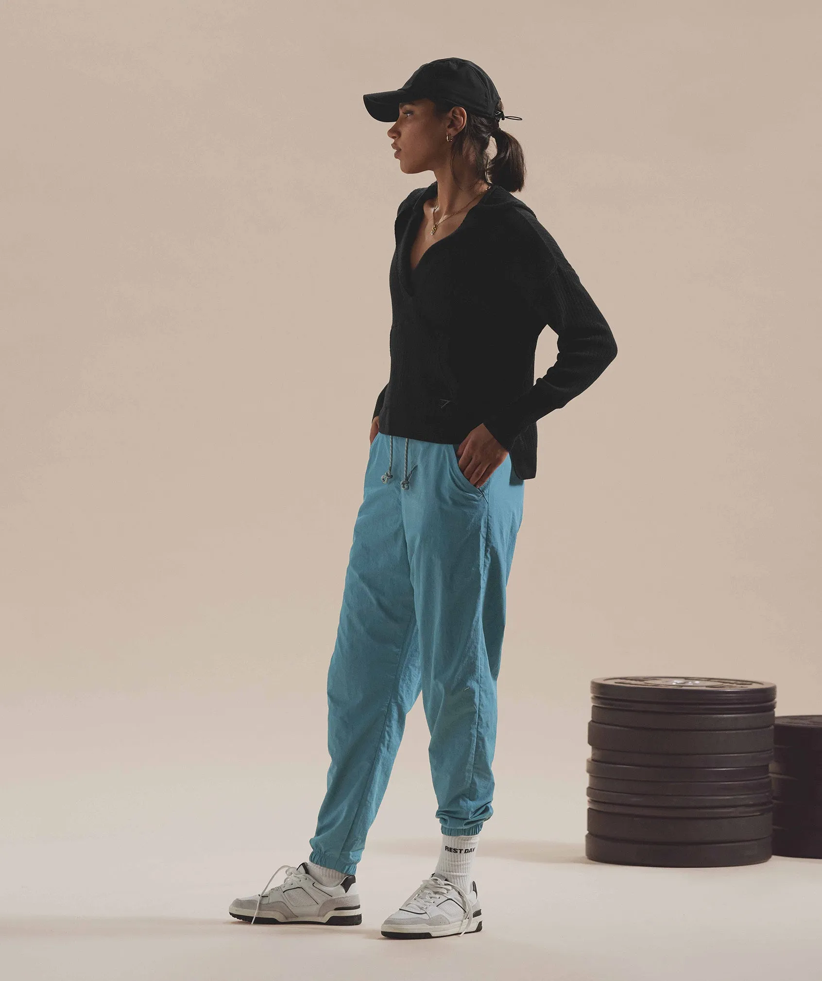 Gymshark Retake Track Joggers - Charred Blue