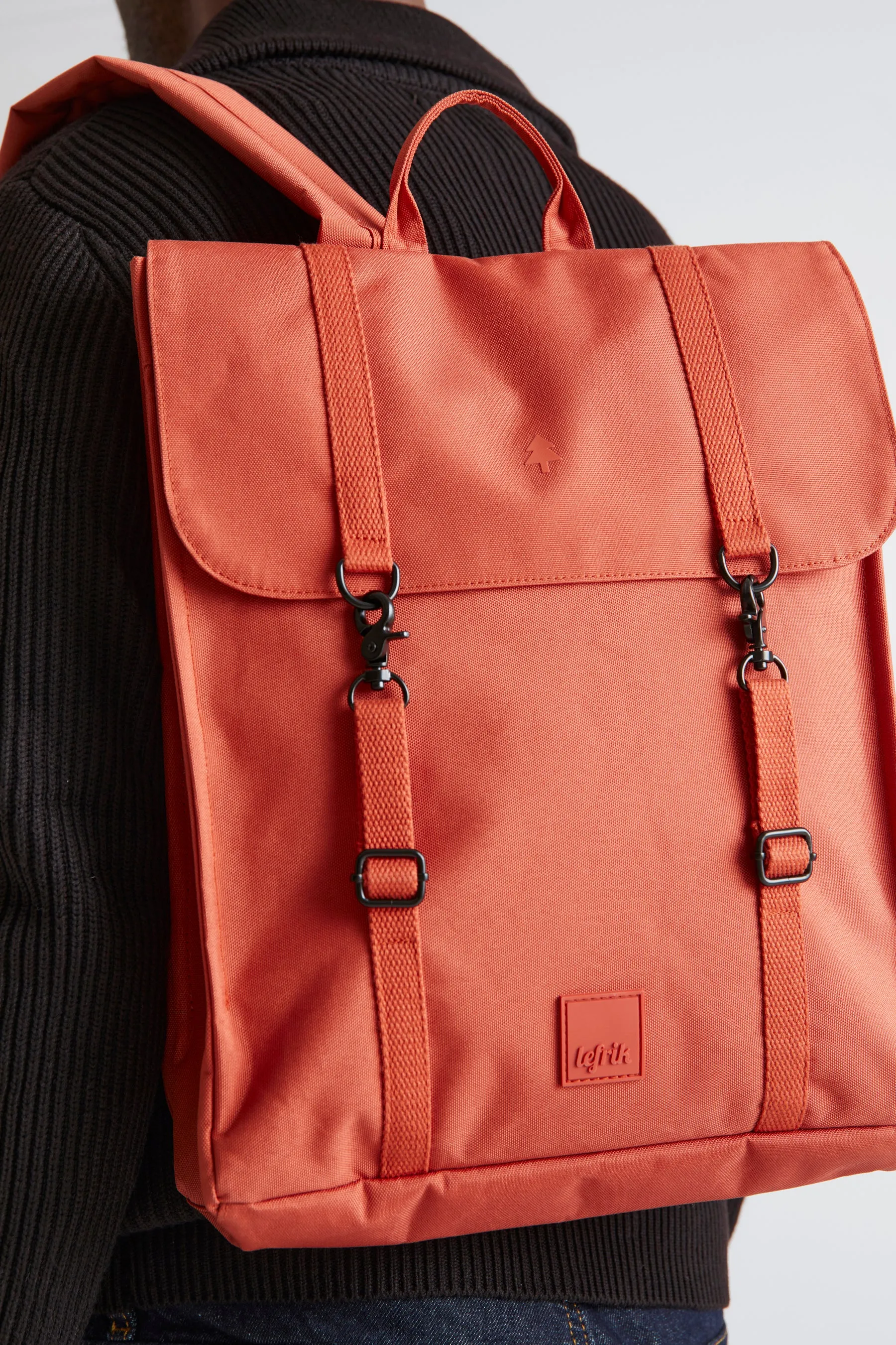 Handy Backpack Stripes Orange