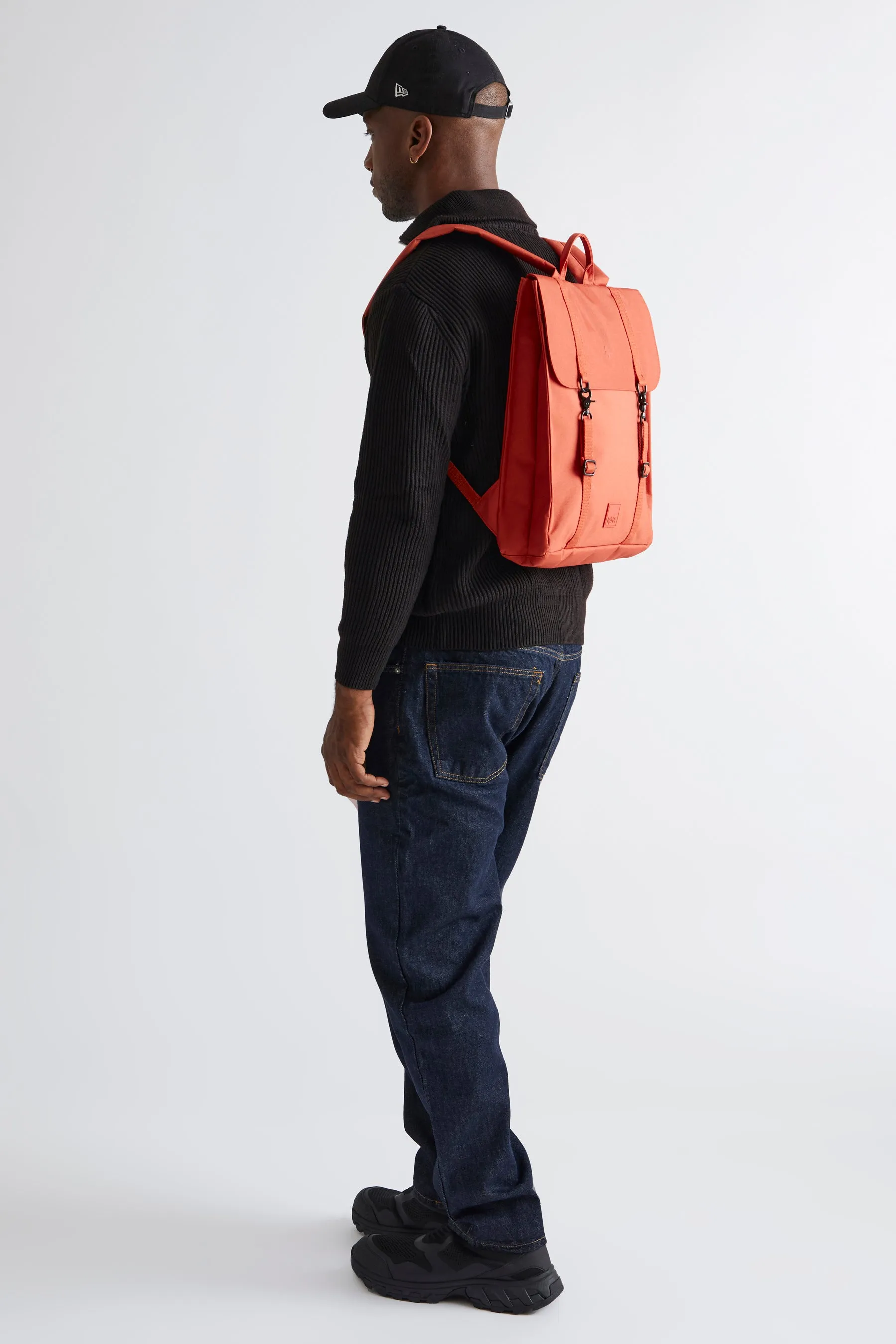 Handy Backpack Stripes Orange