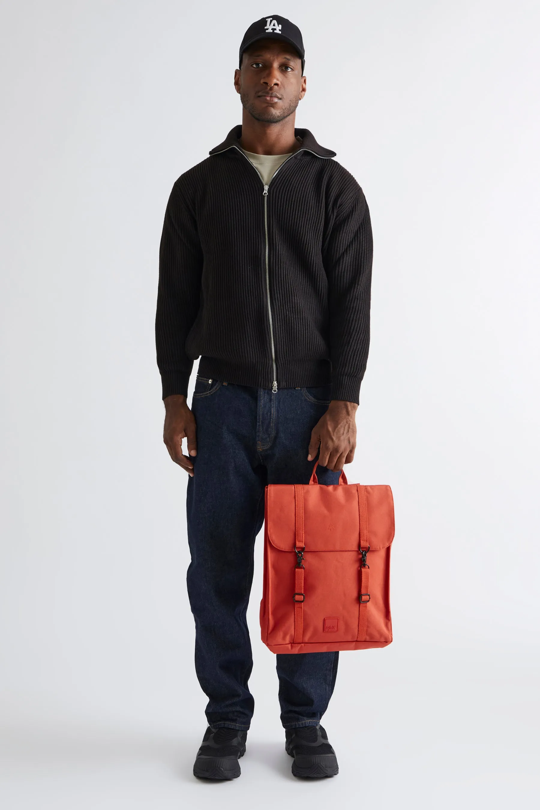 Handy Backpack Stripes Orange