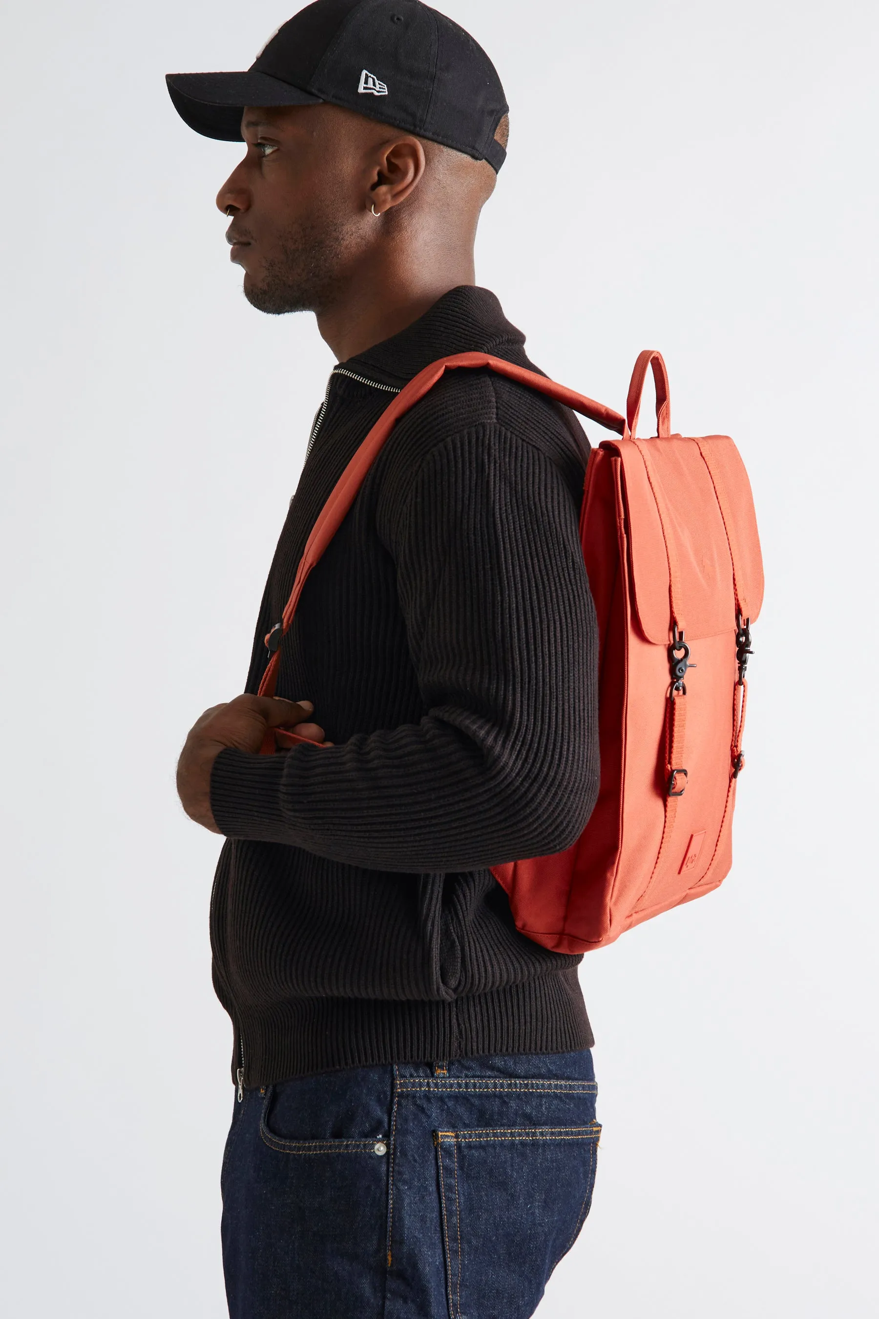Handy Backpack Stripes Orange