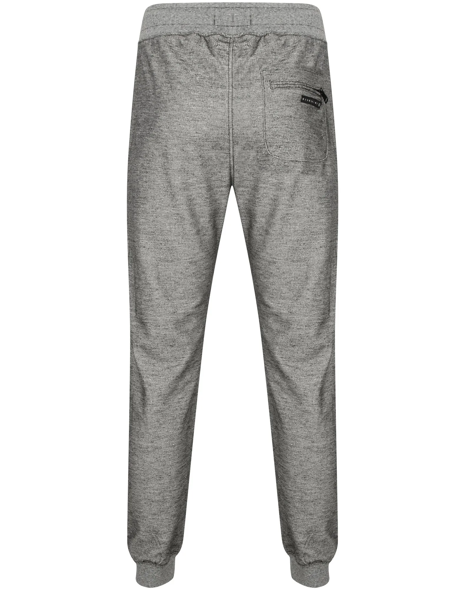 Harry Pique Slub Cuffed Joggers In Black - Dissident