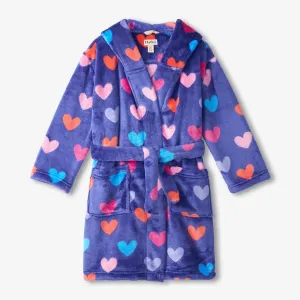 Hatley Hearts Fuzzy Fleece Robe