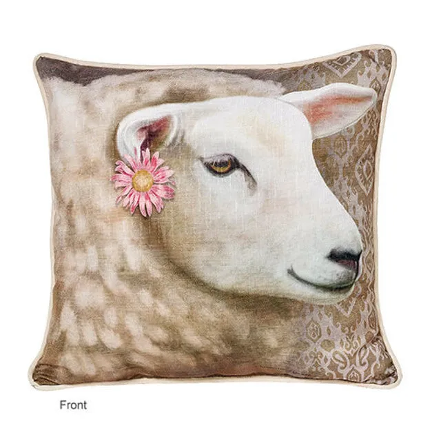Irish Decor Pillow: Ewe & Ram