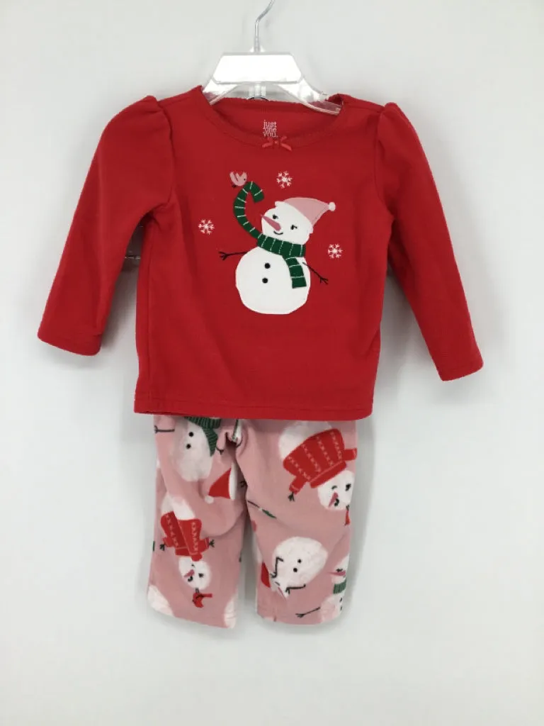 Just One You Made by Carters Child Size 12 Months Red Pajamas - girls