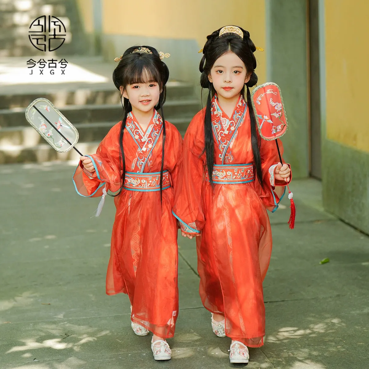JXGX Fall/Spring Chinese New Year Girl 3-piece Dress ---Leihuo
