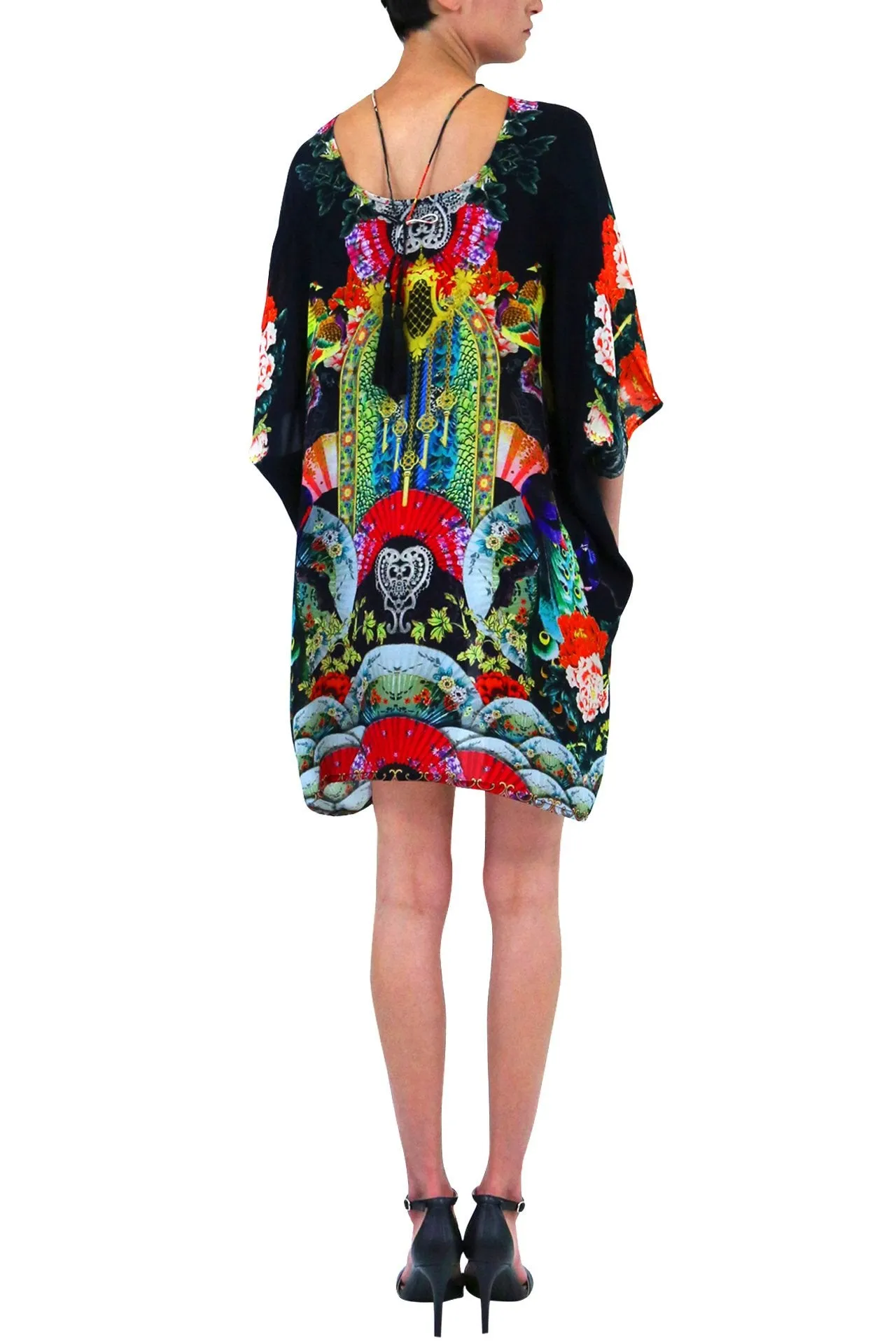 Kaftan Tops Bird Print