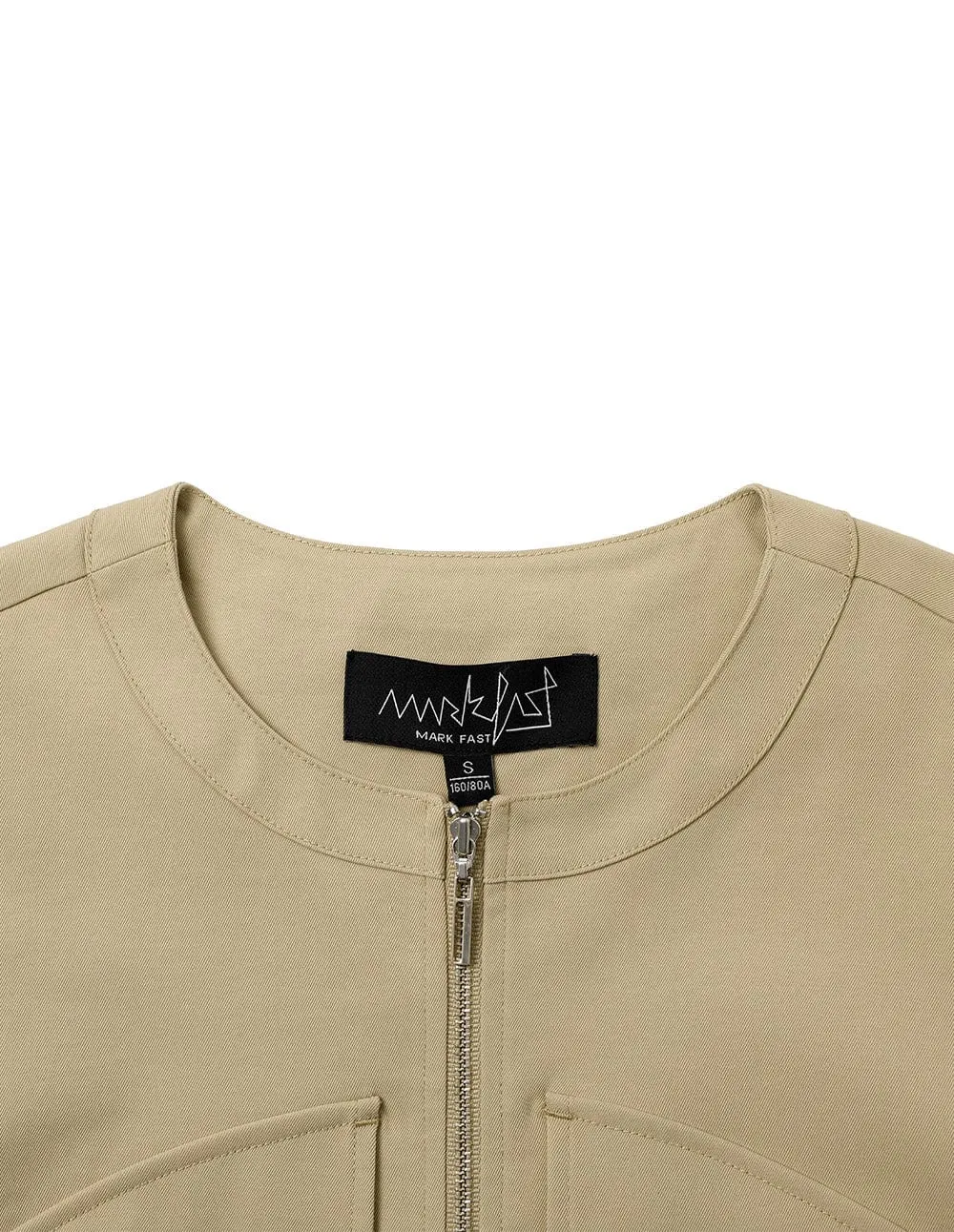 Ladies Apricot Off-Shoulder Cargo Bag Casual Jacket
