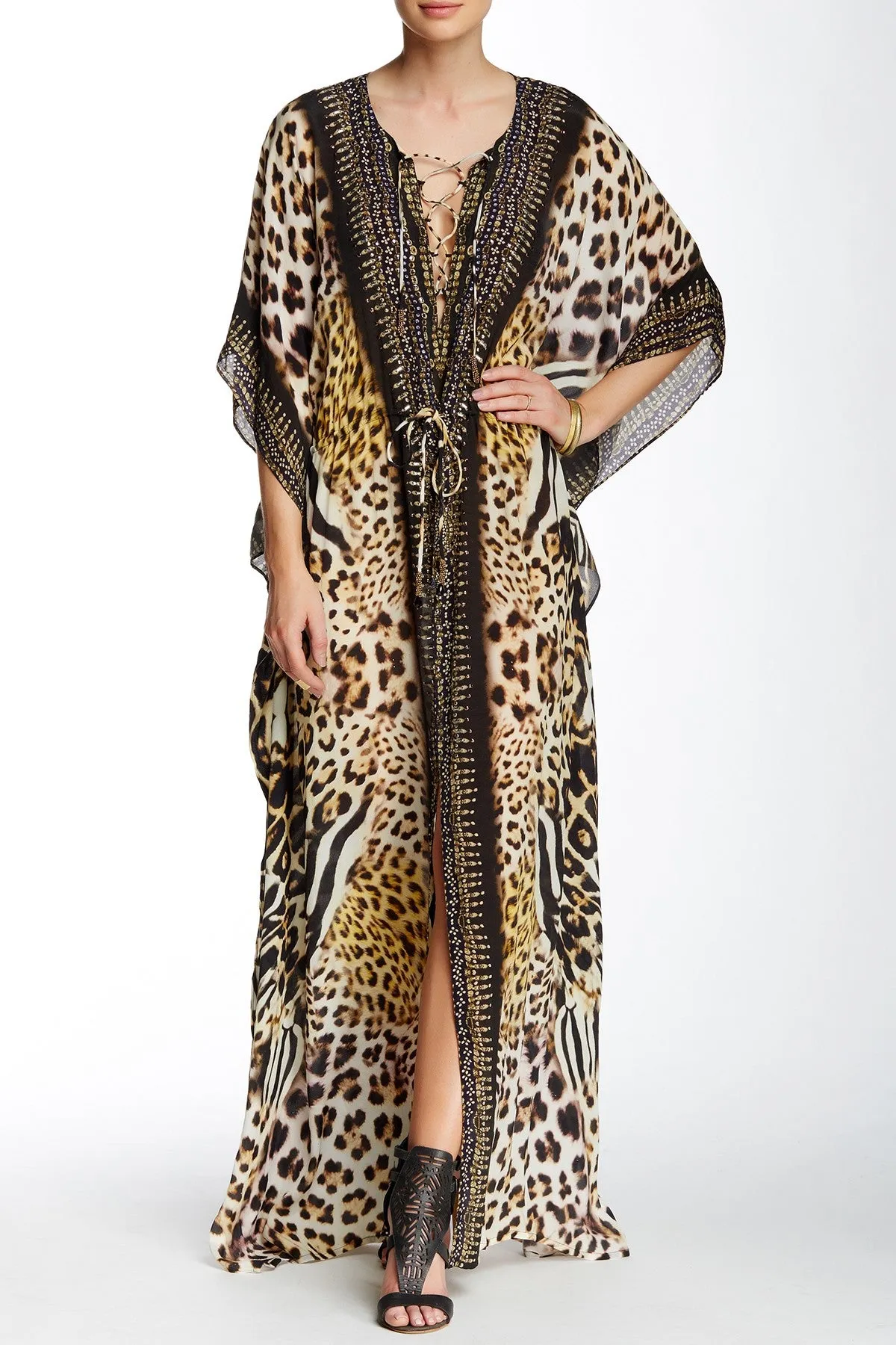 Leopard Print Resort Dresses Women