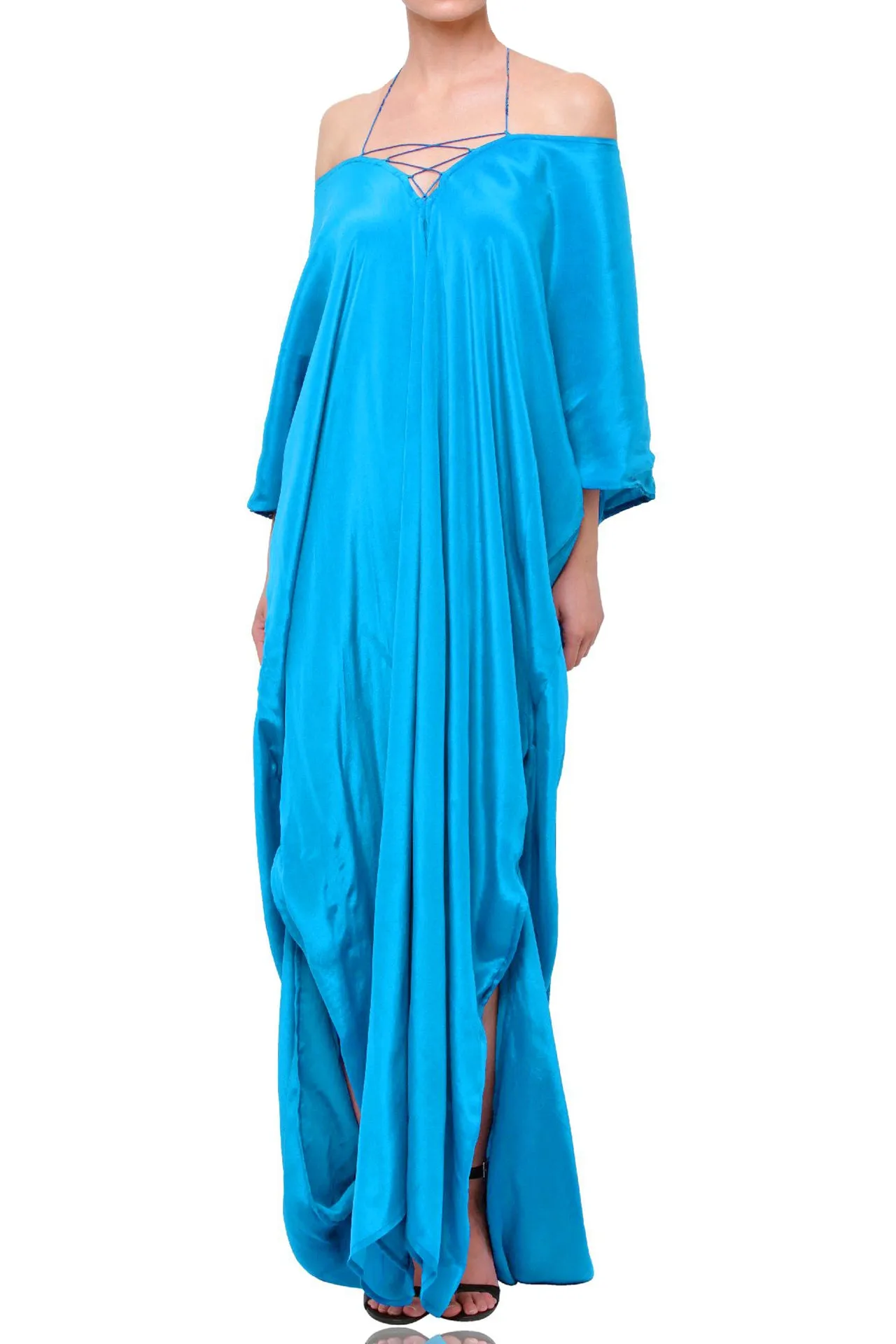 Light Blue Kaftan Dress
