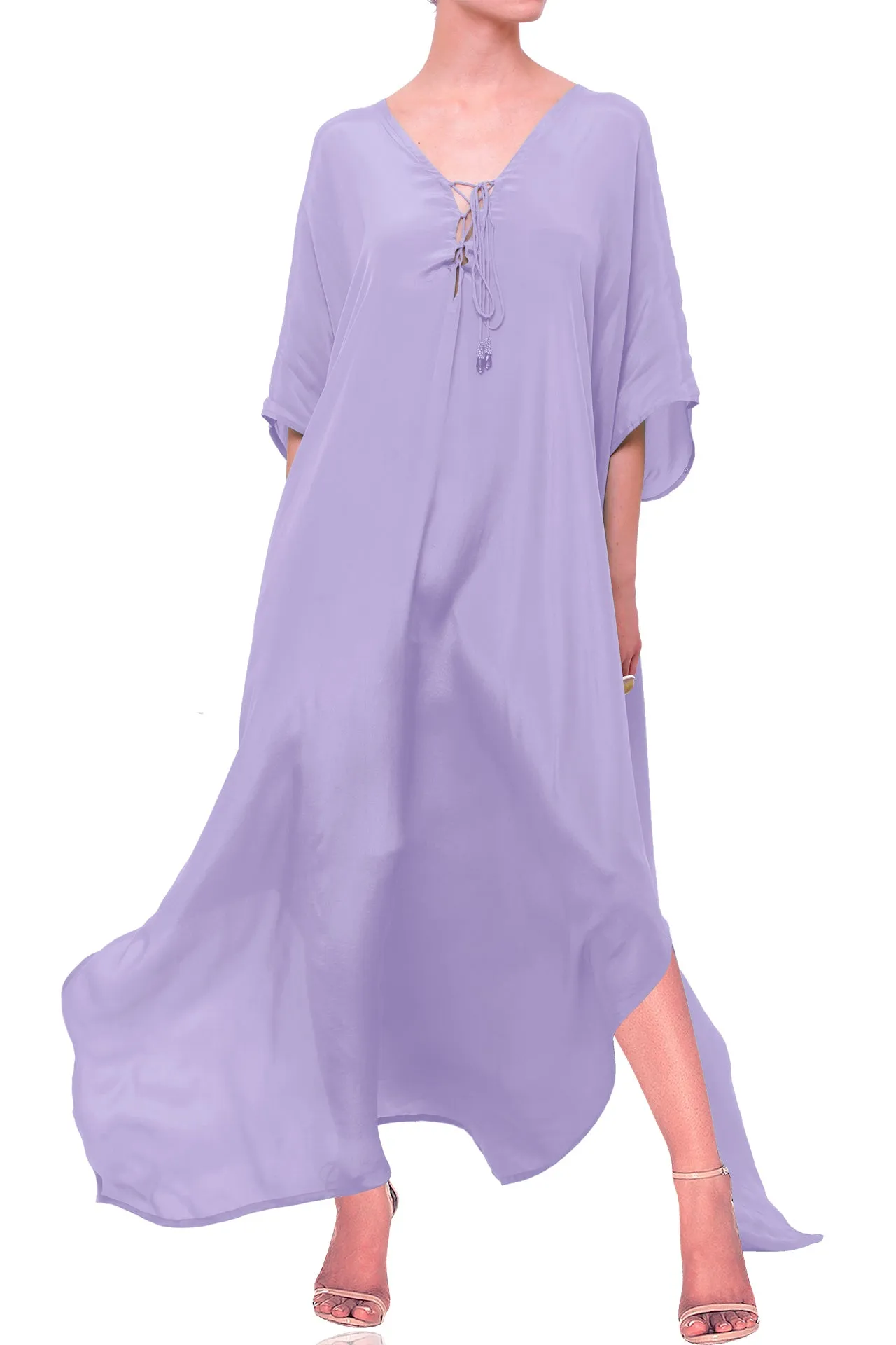 Lilac Color Kaftan