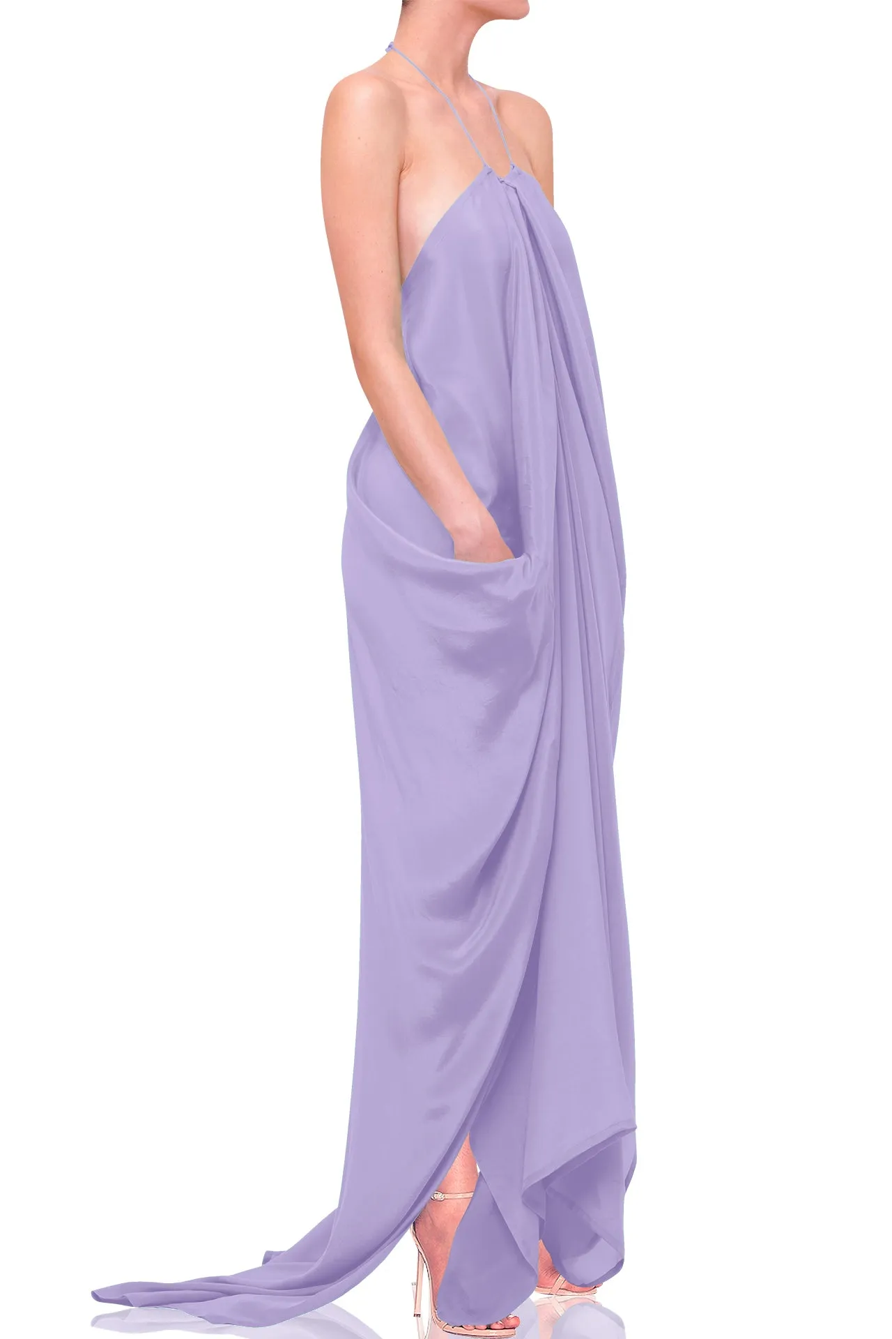 Lilac Color Kaftan
