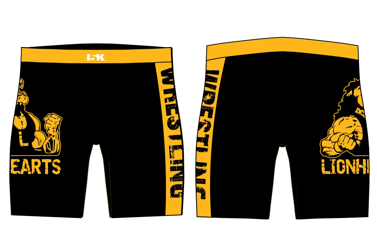 Lionhearts Wrestling Sublimated Compression Shorts