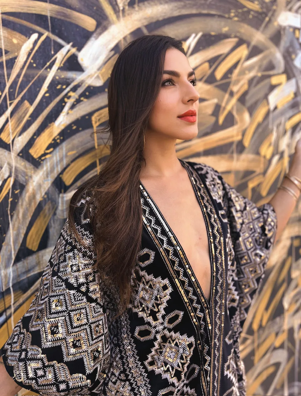 Majestic - V neck Kaftan