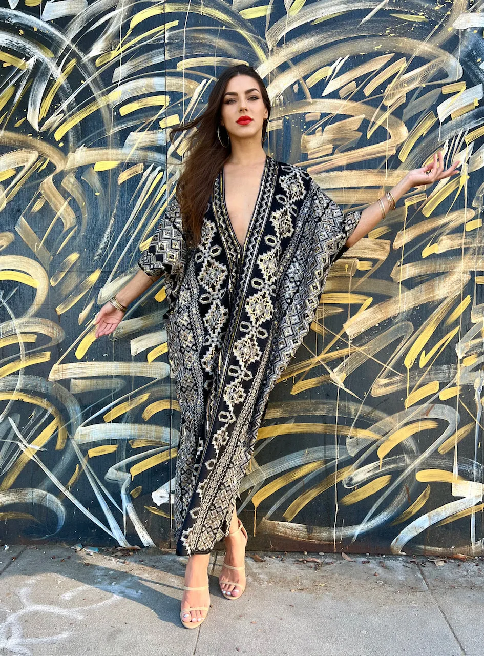 Majestic - V neck Kaftan