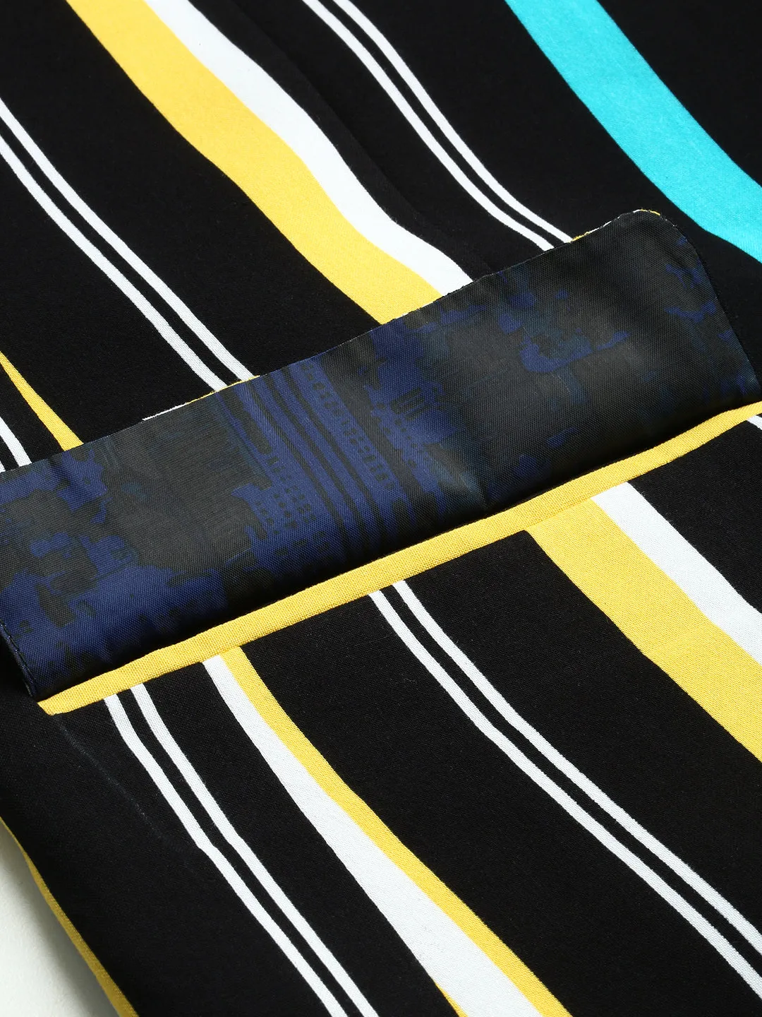 Men Black Striped Party Blazer