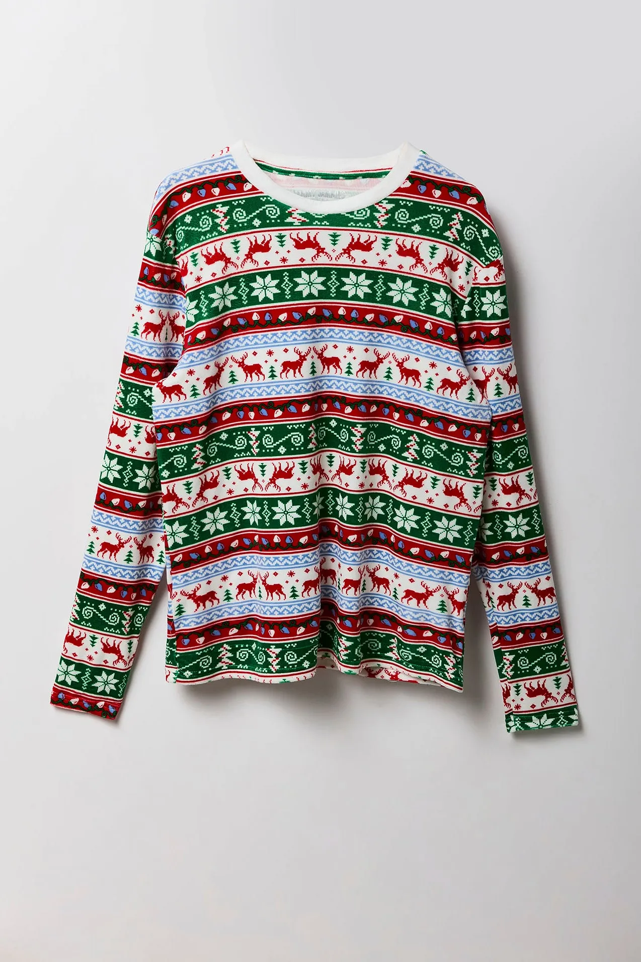 Mens Fammy Jammies Holiday Fair Isle 2 Piece Pajama Set