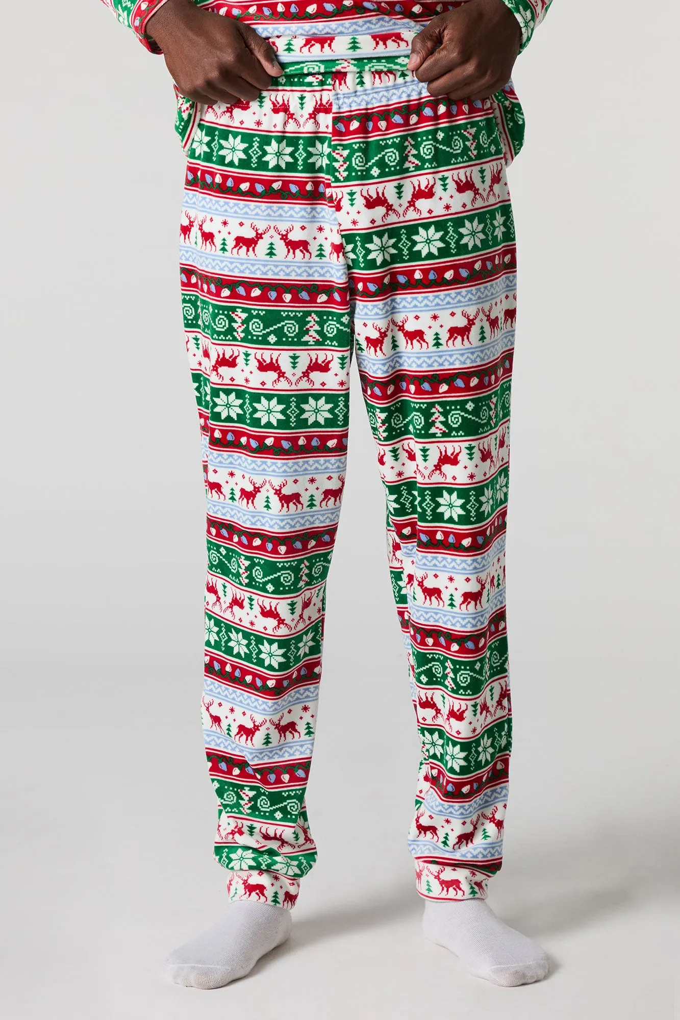 Mens Fammy Jammies Holiday Fair Isle 2 Piece Pajama Set
