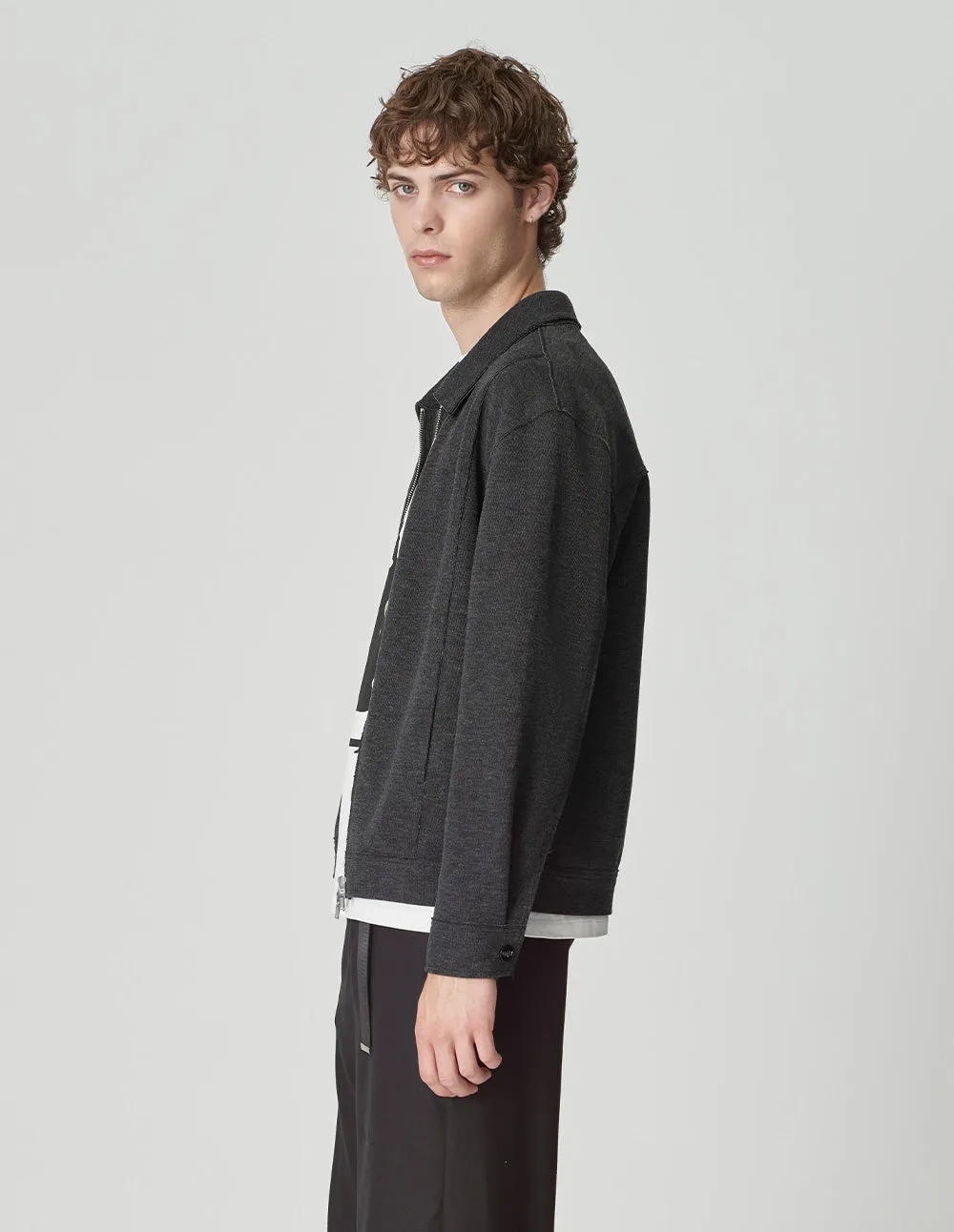 Men's Lapel Velvet Box Knitted Jacket