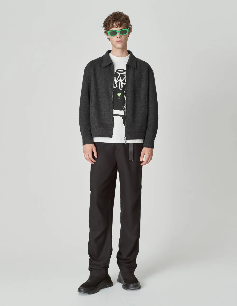 Men's Lapel Velvet Box Knitted Jacket
