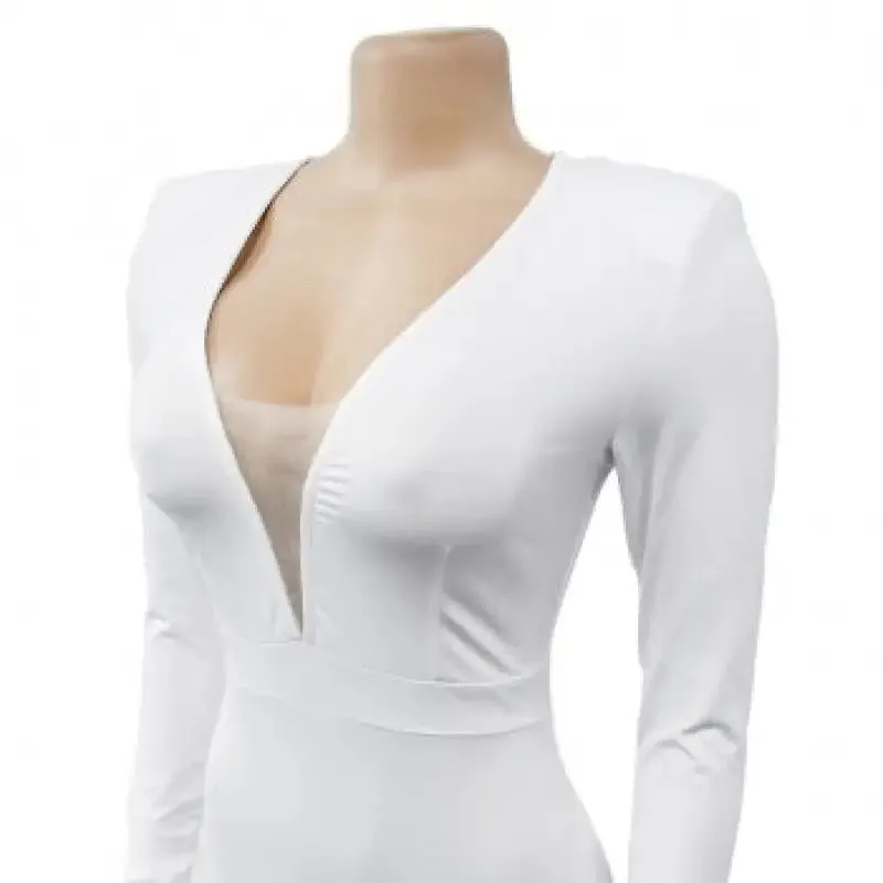 Mesh You Would Mini Dress With Shoulder Pads (S-2XL)